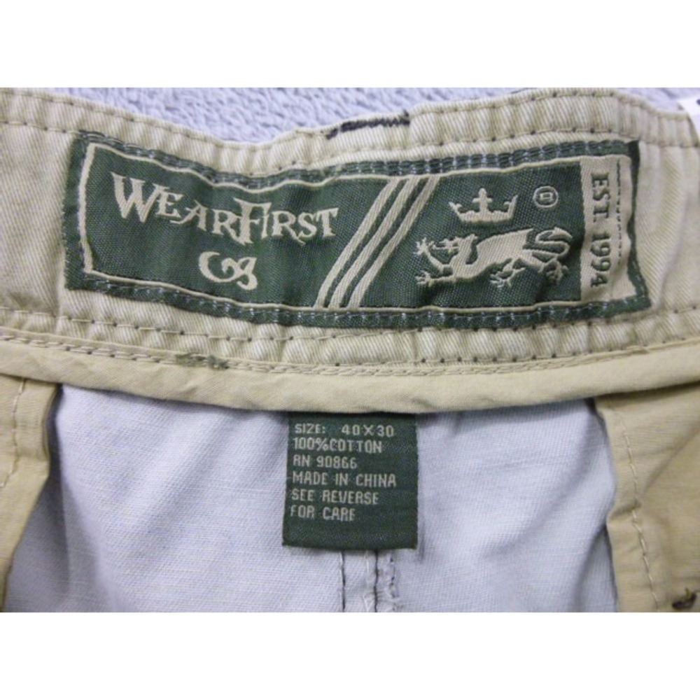 Wear First Cargo Pants Mens Size 40x30 685 Legacy Mossy Oak Infinity Camo Belted - Picture 5 of 16
